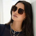 Cosmo Acetate Womens Square Sunglasses