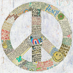 Choose Peace Art Print in White