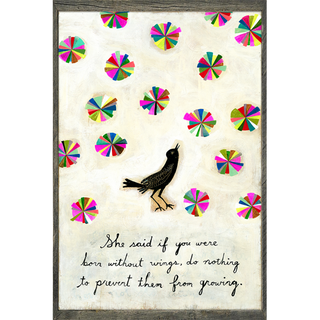 Coco Chanel (Grey Wood) - Art Print