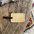 Coddiwomple Leather Luggage Tag - Honey