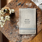 Collect Beautiful Moments Mini Signature Leather Journal - Stone