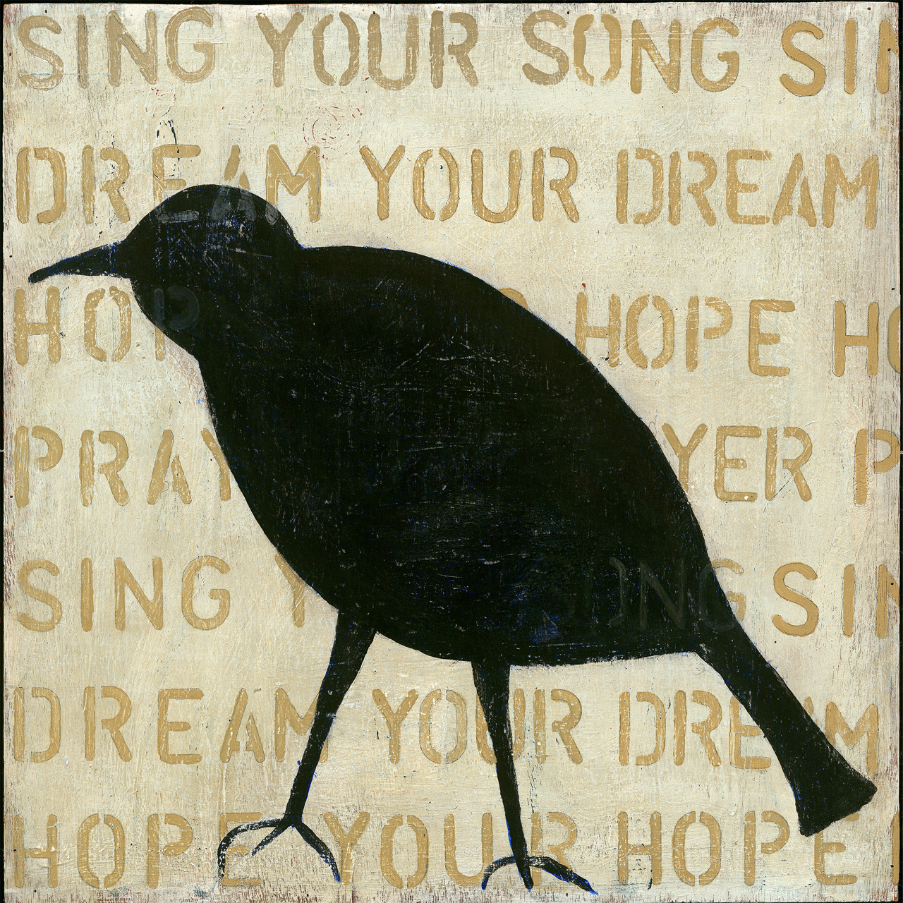 Bird Silhouette (Crow) - Art Print