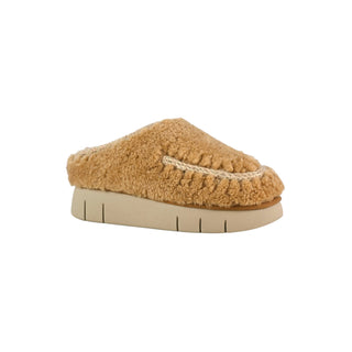 Bounce Clog Curly Sheepskin, Cognac
