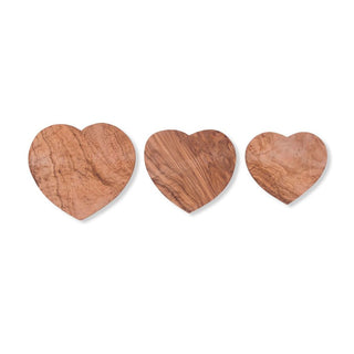 Large Heart Shaped Olive Wood Board