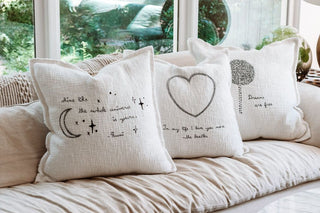 Pillow collection- Embroidered Shine - Rumi Pillow 24"x24"