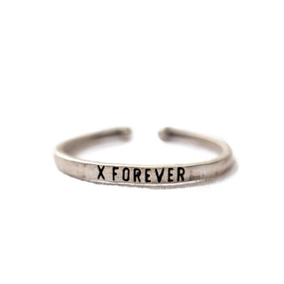 X Forever Stackable Ring - Adjustable