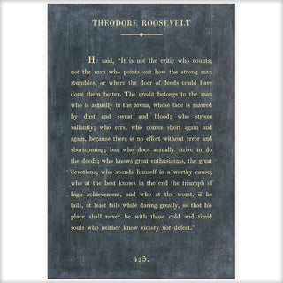 Theodore Roosevelt - Book Collection - Art Print