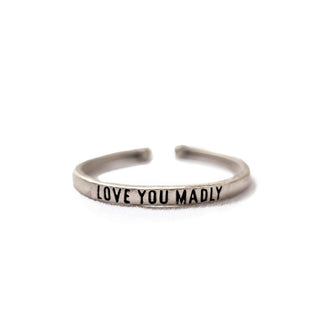 Love You Madly Stackable Ring - Adjustable