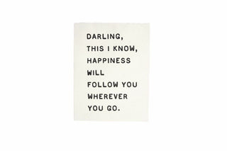 Darling, This I Know Handmade Paper Print - 12"x16"