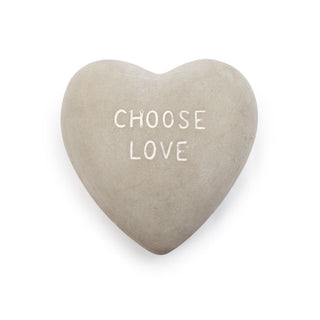 Heart Shaped Stone "Choose Love"