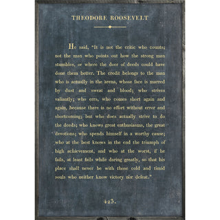 Theodore Roosevelt Grey Wood