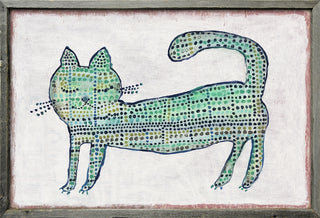 Mr. Cat (Grey Wood) - Art Print