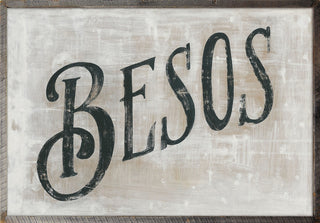 Besos (Grey Wood) - Art Print