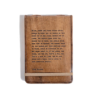 Large Jim Valvano Leather Journal - 7 x 9.75