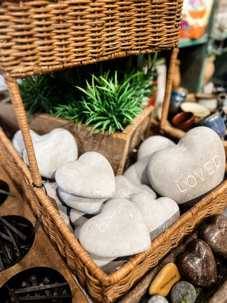 Heart Shaped Stone "Loved"
