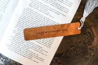 You Are My Happily Ever After - Leather Bookmark