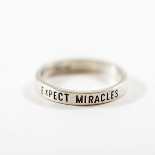 Expect Miracles Ring - Silver