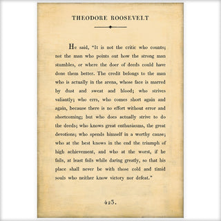 Theodore Roosevelt - Book Collection - Art Print