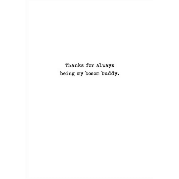 ***Friends Are Like Bras - Greeting Card