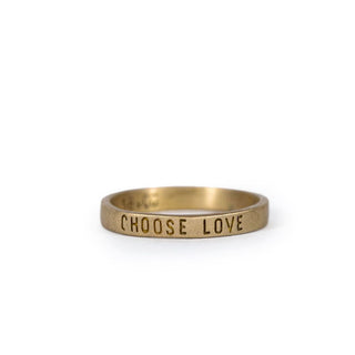Brass Choose Love Ring