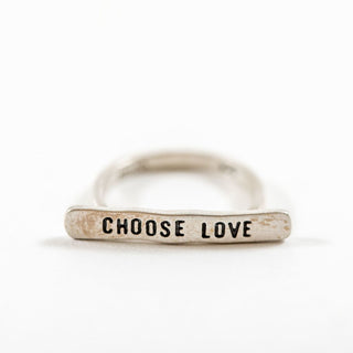 Choose Love Bar Ring