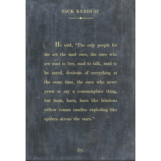 Jack Kerouac - Book Collection - Art Print