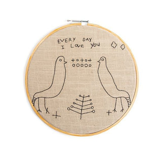Embroidery Hoop - Love Birds - 12” Diameter