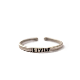 Je T'aime Stackable Ring - Adjustable