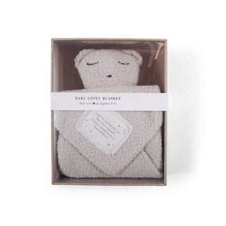 Bear Baby Lovey Blanket in a box