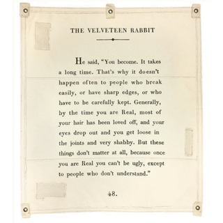 Canvas Wall Hanging - The Velveteen Rabbit - 46” x 57