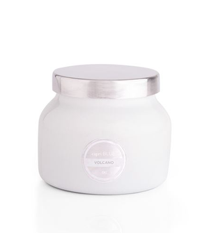 Volcano White Petite Signature Jar Candle, 8oz.
