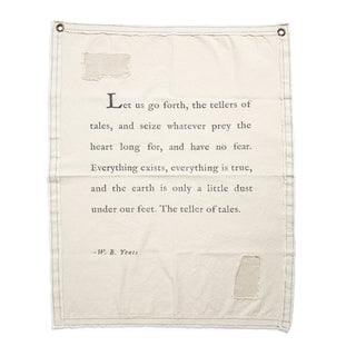 ***W.B. Yeats Canvas Wall Hanging 31.5" x 40"