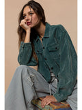 Pocket Front Corduroy Trucker Jacket