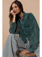 Pocket Front Corduroy Trucker Jacket