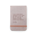 Fabric Notebook - E.B. White-3.5"x5.5"