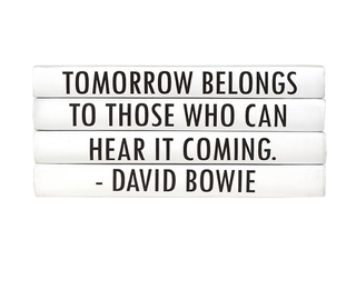 Bowie Quote Series - set of 4 books “Tomorrow Belongs
