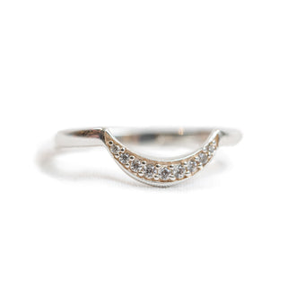 Silver Curved Ring