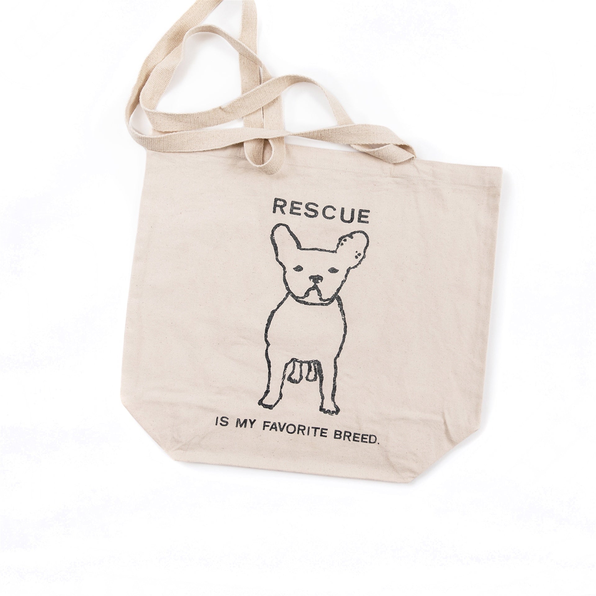 Rescue is My Favorite Breed Canvas Tote