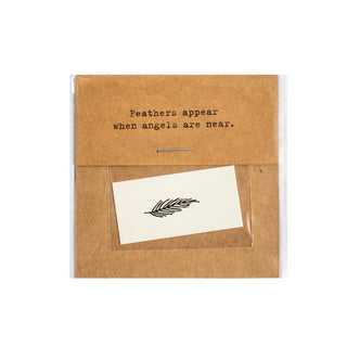 Feather Temporary Tattoo- Single Set of 2