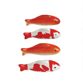 2-3/4"L  Stoneware Floating Fish, 2 Styles