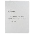 ***Handmade Paper Print - Darling You and I - 12"x16
