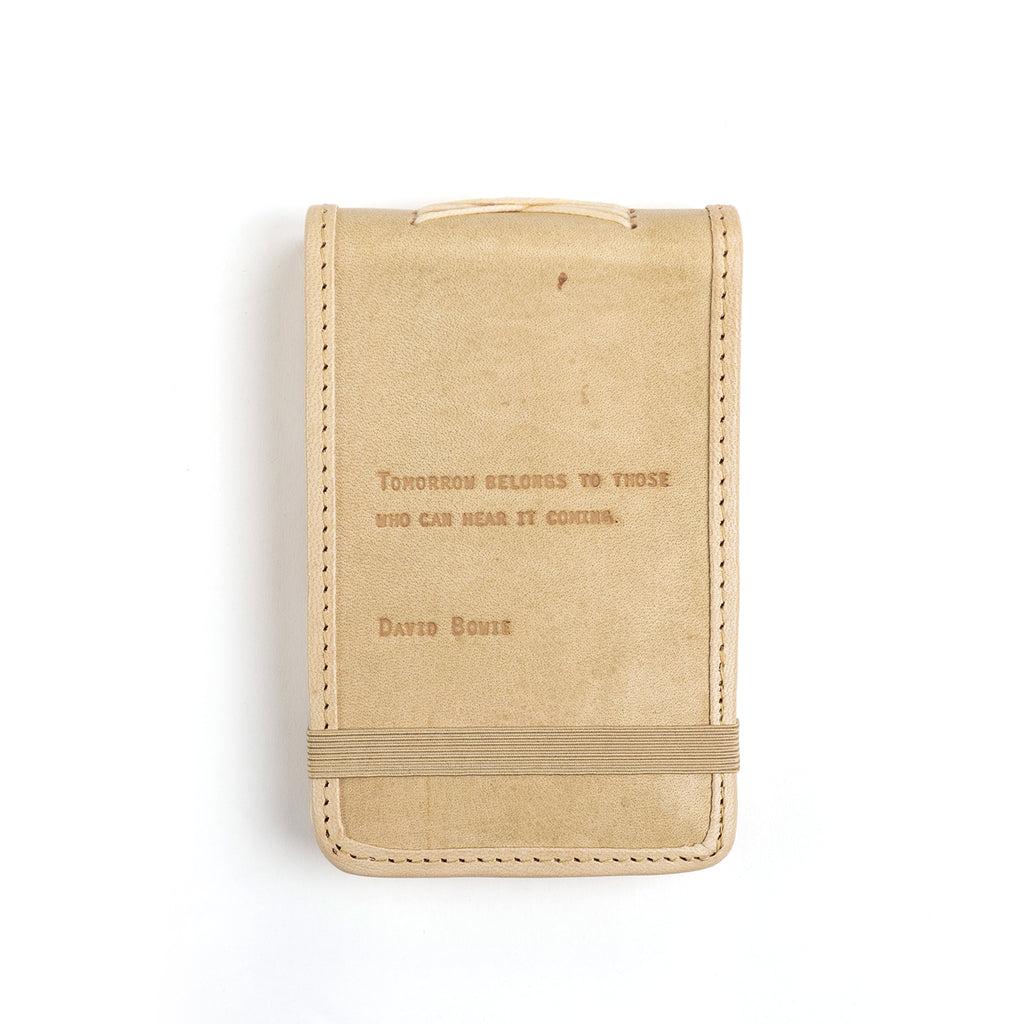 Tomorrow Belongs Mini Signature Leather Journal - Honey
