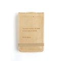 Tomorrow Belongs Mini Signature Leather Journal - Honey