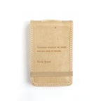Tomorrow Belongs Mini Signature Leather Journal - Honey