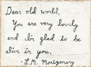 Dear Old World - Art Print
