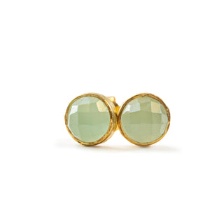 ***Round Gold Stud Earrings