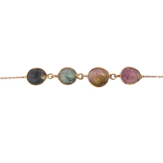 Watermelon Tourmaline Bracelet vary 7.5"
