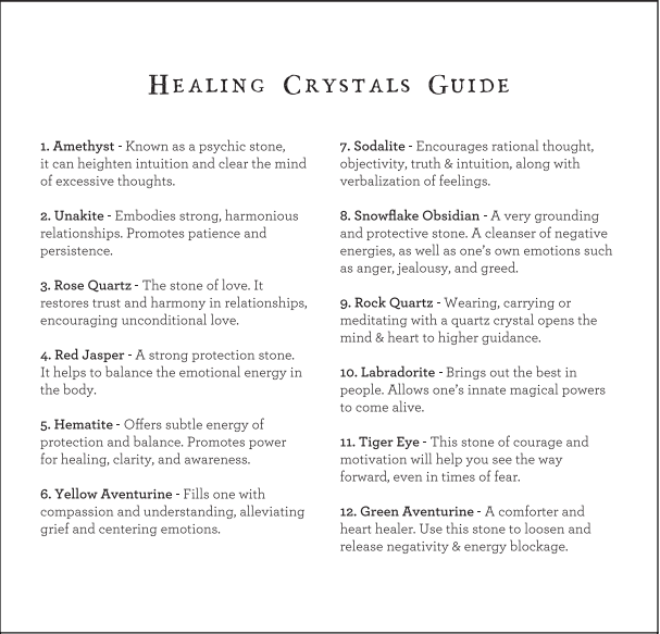 Healing Crystals Box Set