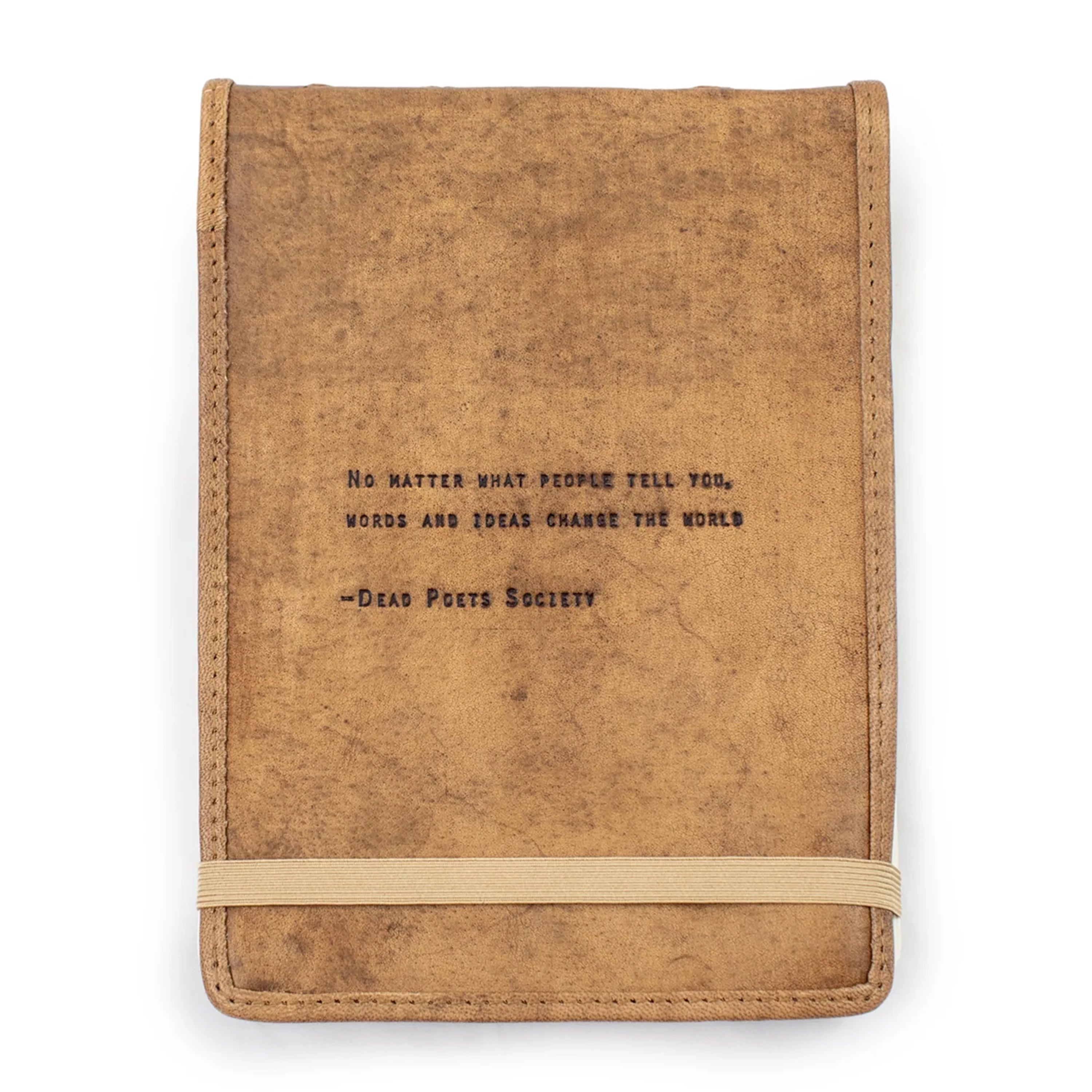Large Dead Poets Society Leather Journal 7"x9.75"-Maple