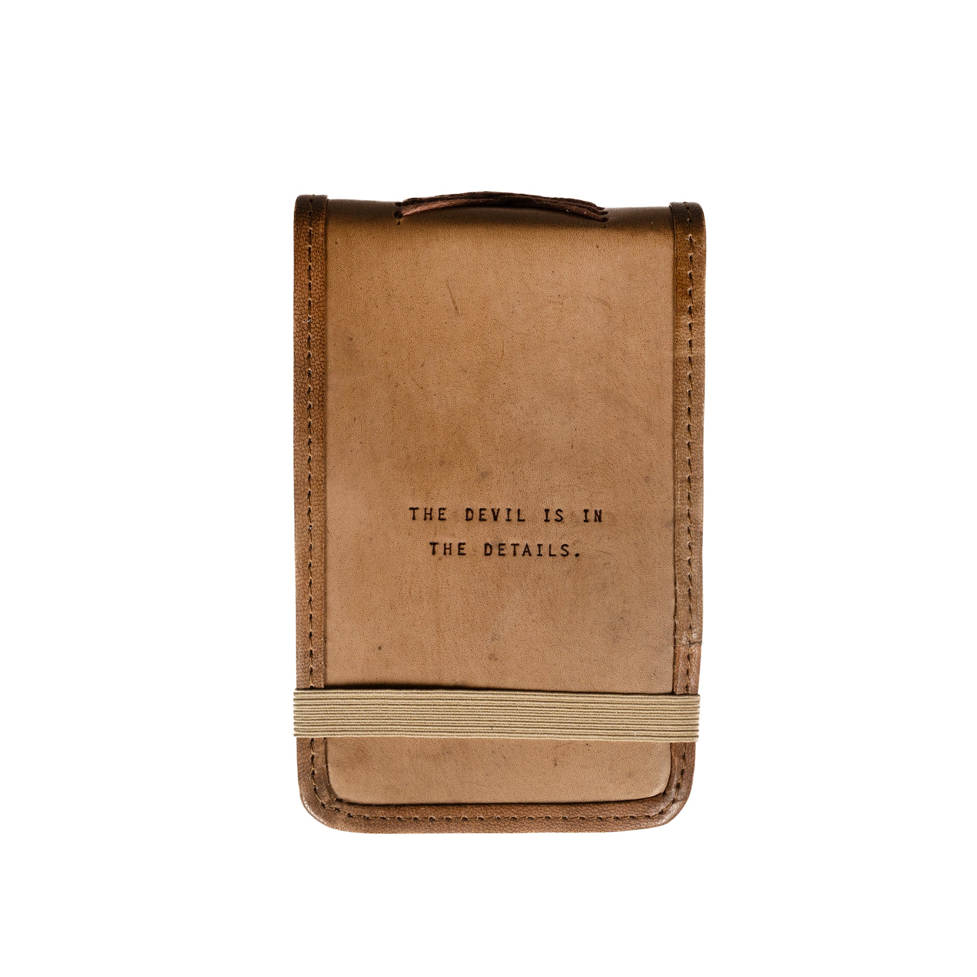 Mini The Devil Is In The Details Leather Journal-Maple